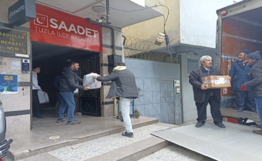 Tuzla'nın Saadet'inden Kahramanmaraş'a yardım eli!