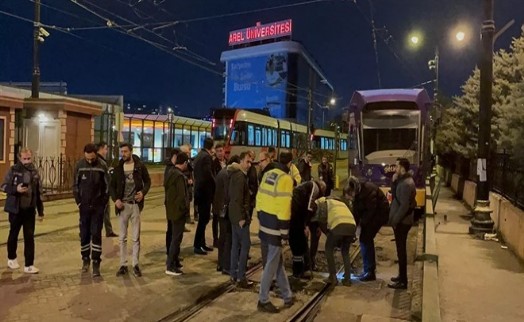 İstanbul'un Merkezinde Tramvay Kazası