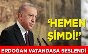 Cumhurbaşkanı Erdoğan'dan sloganlarla çağrı!