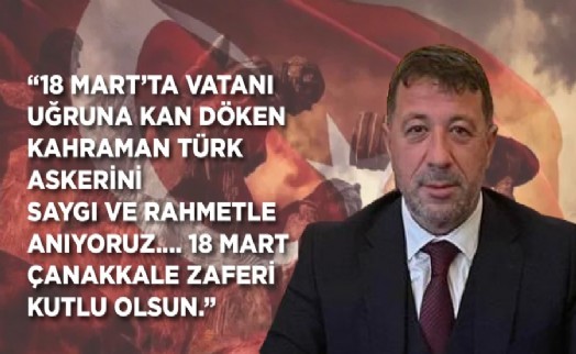 Başkan Taşdemir'den 18 Mart Kutlaması