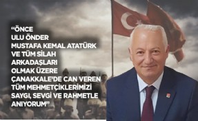 Başkan Kızıldaş'tan Çanakkale Zaferi mesajı