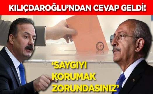 Kılıçdaroğlu'ndan Ağıralioğlu açıklaması!