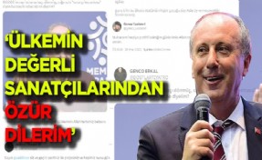 Muharrem İnce'den özür konuşması