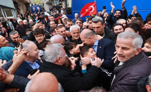 Sarıyer’de Bakan Soylu’ya yoğun ilgi