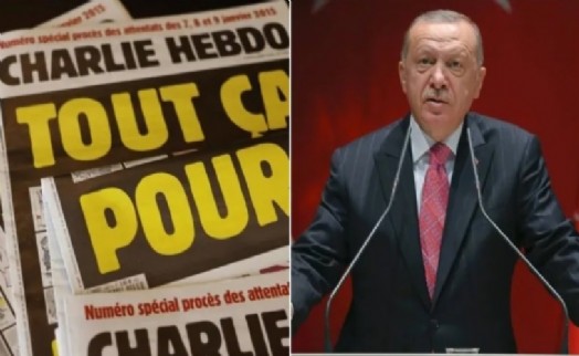 Charlie Hebdo Cumhurbaşkanı Erdoğan'ı hedef aldı