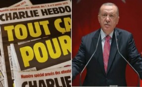 Charlie Hebdo Cumhurbaşkanı Erdoğan'ı hedef aldı