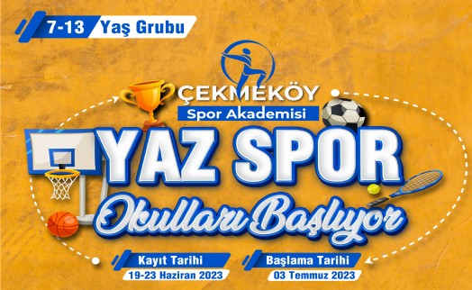 Çekmeköy Belediyesi’nde Yaz Spor Okulları kayıtları başladı