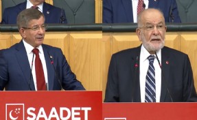 Davutoğlu ve Karamollaoğlu ilk ortak grup toplantısını gerçekleştirdi