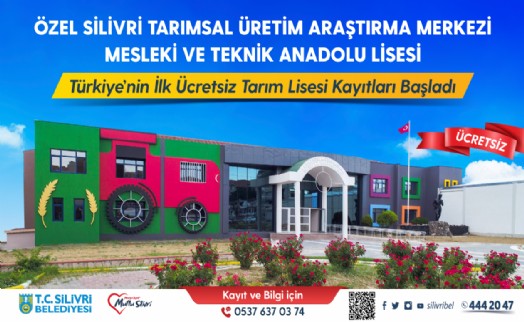 Türkiye’nin ücretsiz ilk tarım lisesi kayıtları almaya başladı