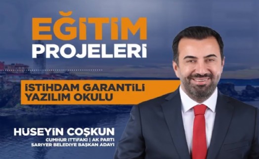 Belediye Başkan Adayı Hüseyin Coşkun’dan Sarıyerli gençlere müjde! Hem eğitim hem iş garantisi...