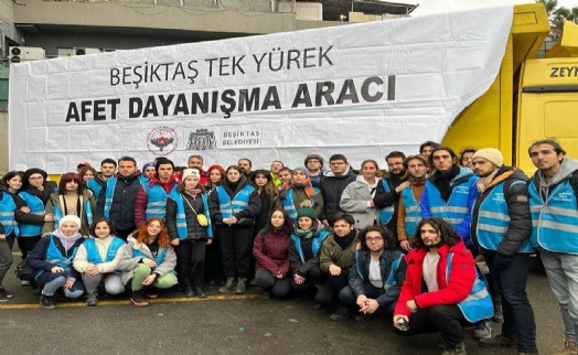 Beşiktaş Belediyesi yardım elini deprem bölgesinden çekmedi