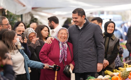 Sarıyerliler İBB Başkan Adayı Murat Kurum’u bağrına bastı! 'Devamlı dua ediyorum'